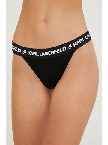 Kalhotky brazilky Karl Lagerfeld černá barva