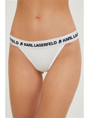 Kalhotky brazilky Karl Lagerfeld bílá barva