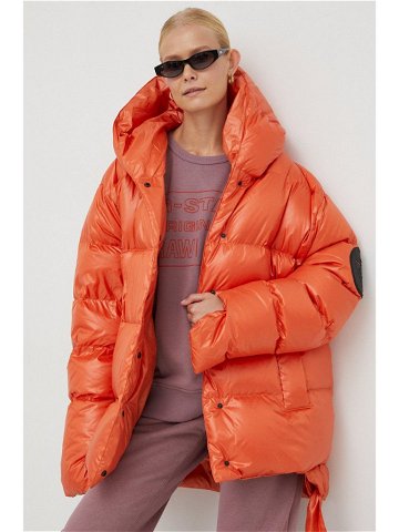 Péřová bunda MMC STUDIO Jesso dámská oranžová barva zimní oversize