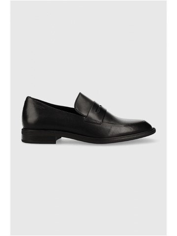Kožené mokasíny Vagabond Shoemakers Frances 2 0 dámské černá barva na plochém podpatku