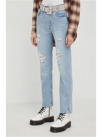 Džíny Levi s 501 Jeans dámské high waist