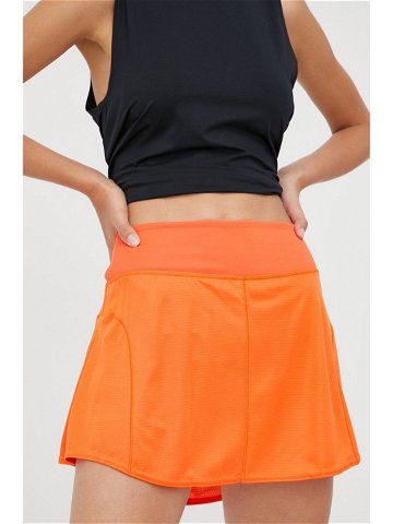 Sukně adidas Performance oranžová barva mini