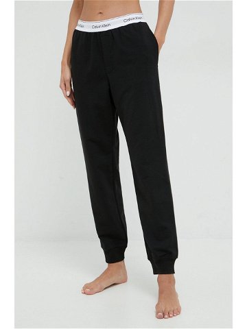 Kalhoty Calvin Klein Underwear dámské černá barva 000QS6872E