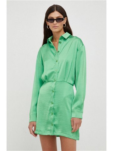 Šaty Samsoe Samsoe zelená barva mini