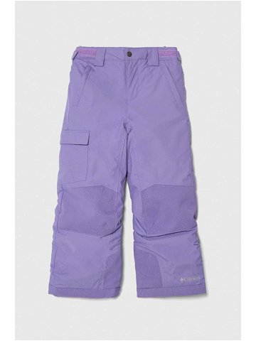 Dětské lyžařské kalhoty Columbia fialová barva