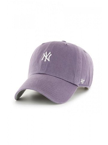 Čepice 47brand Mlb New York Yankees fialová barva s aplikací