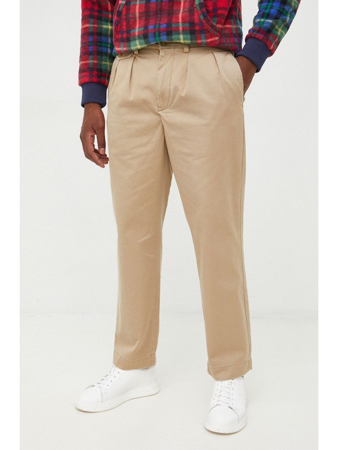 Bavlněné kalhoty Polo Ralph Lauren pánské zelená barva ve střihu chinos 710850209003