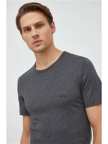 Bavlněné tričko BOSS 3-pack černá barva 50475284