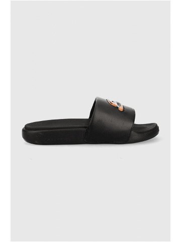 Pantofle Skechers pánské černá barva
