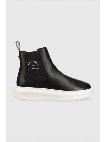 Kotníkové boty Karl Lagerfeld KAPRI MENS pánské černá barva