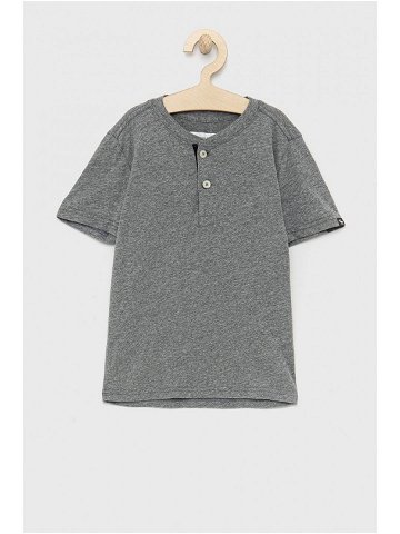 Dětské tričko Abercrombie & Fitch šedá barva