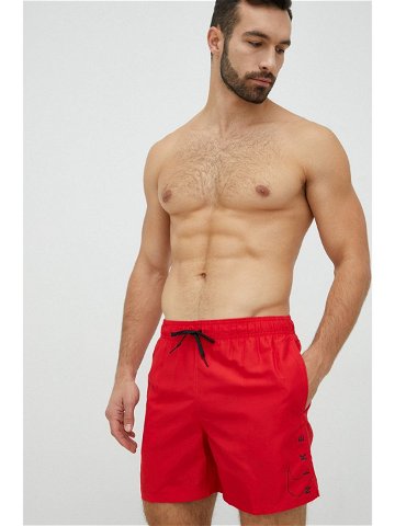 Plavkové šortky Nike červená barva