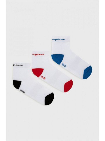 Ponožky Champion 3-pak bílá barva