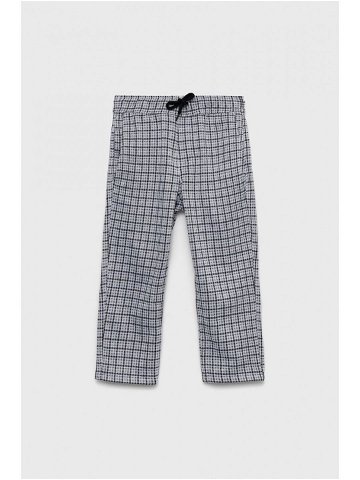 Dětské kalhoty Abercrombie & Fitch šedá barva vzorované