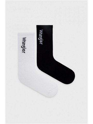 Ponožky Wrangler 2-pak pánské černá barva