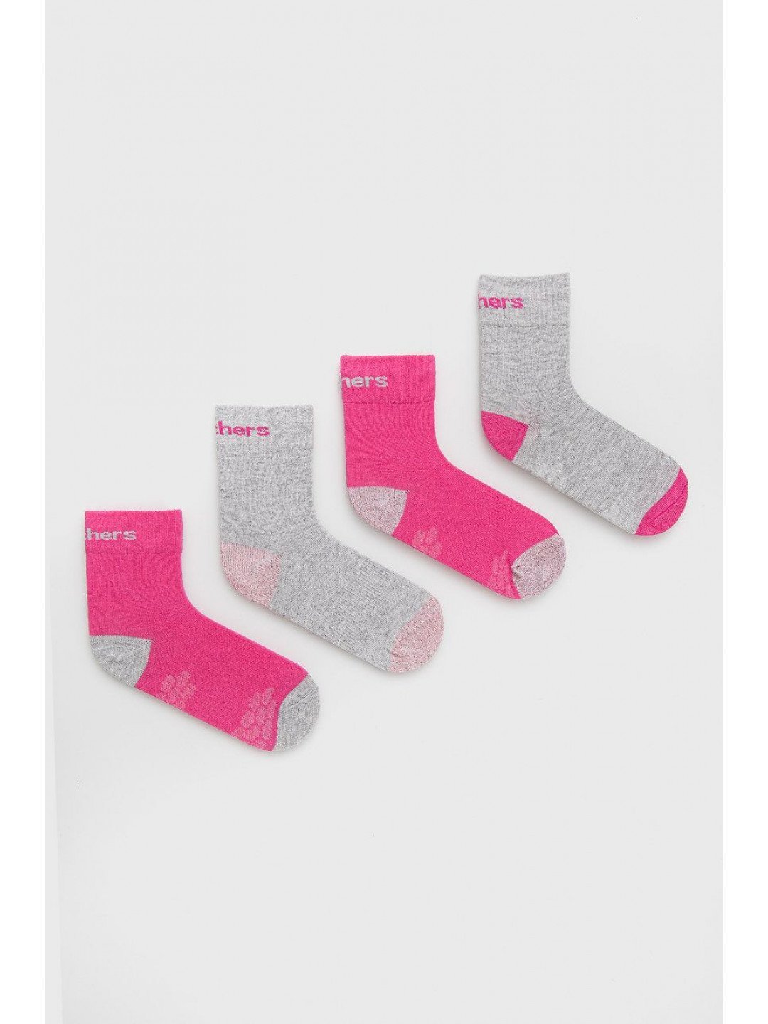 Dětské ponožky Skechers 4-pak fialová barva