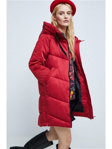 Kabát Medicine dámský červená barva zimní