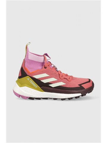 Boty adidas TERREX Free Hiker 2 dámské růžová barva