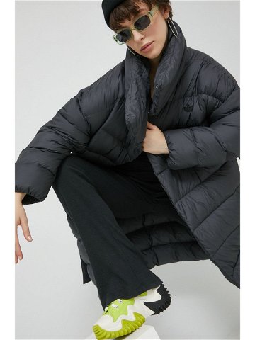 Péřová bunda adidas Originals dámská černá barva zimní oversize