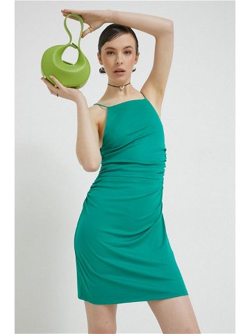 Šaty JDY zelená barva mini