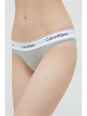 Kalhotky Calvin Klein Underwear šedá barva 000QF5981E