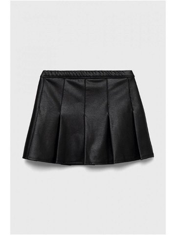 Dětská sukně Abercrombie & Fitch černá barva mini áčková