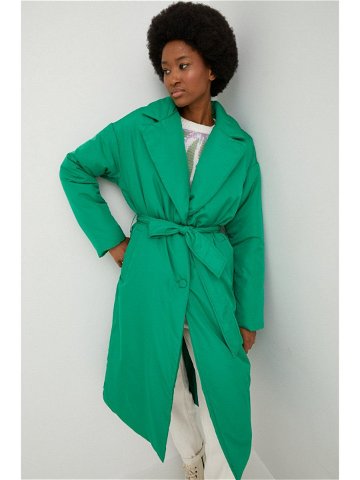 Bunda Answear Lab dámská zelená barva zimní oversize
