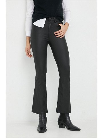 Kalhoty Pepe Jeans Dion Flare dámské černá barva zvony high waist