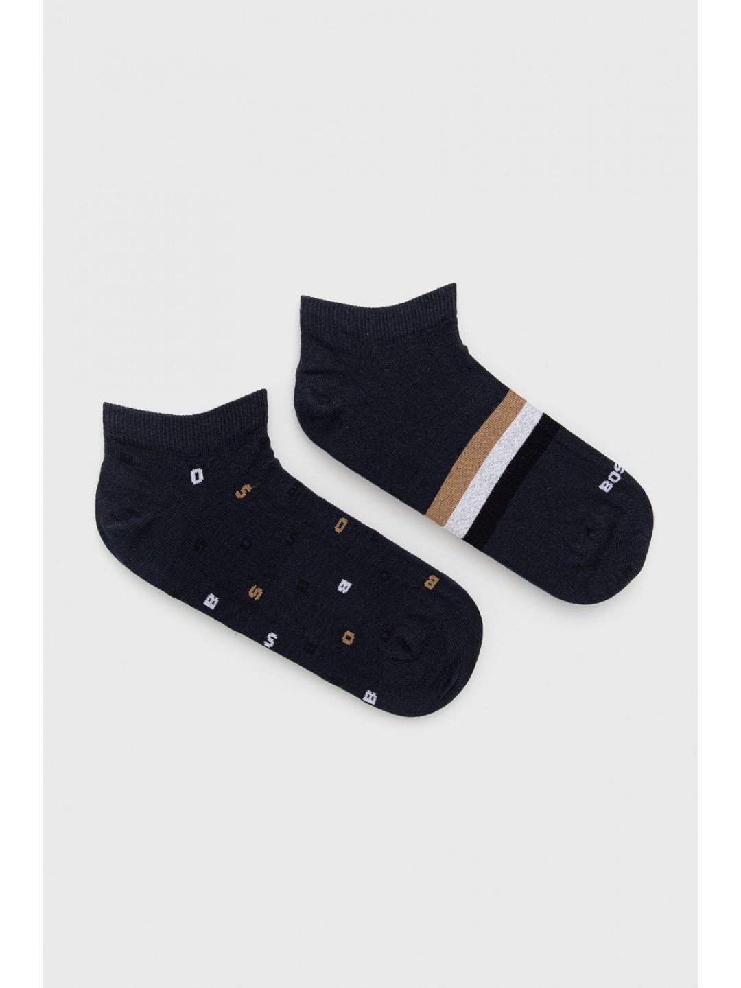 Ponožky BOSS 2-pack pánské tmavomodrá barva 50477890