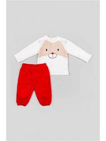 Dětské pyžamo zippy červená barva s potiskem