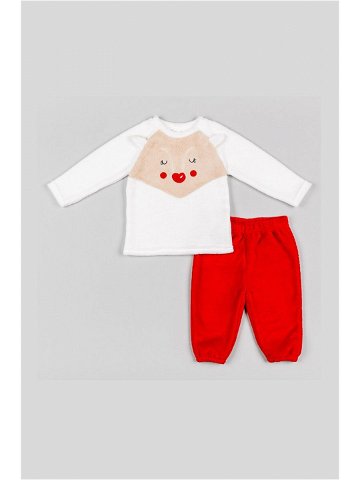 Dětské pyžamo zippy červená barva s potiskem