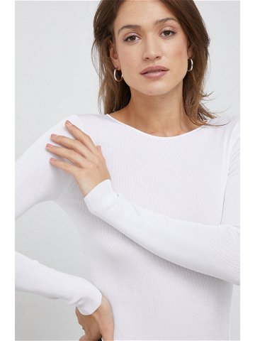 Svetr Calvin Klein dámský bílá barva lehký