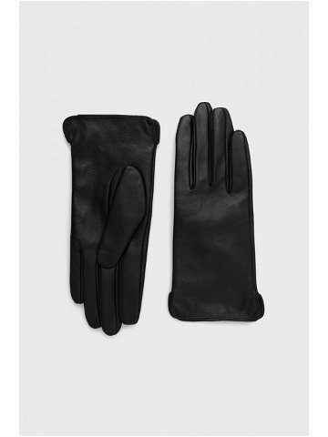 Kožené rukavice Medicine dámské černá barva