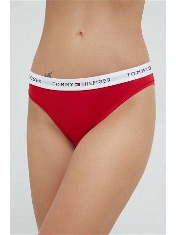 Kalhotky Tommy Hilfiger červená barva UW0UW03836