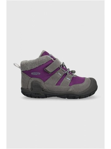 Dětské zimní boty Keen fialová barva