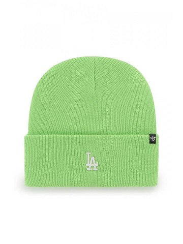 Čepice 47brand Mlb Los Angeles Dodgers zelená barva