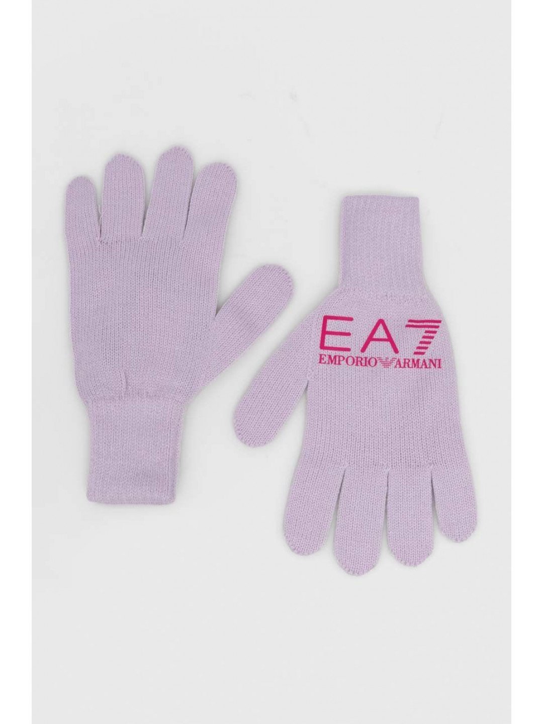 Rukavice EA7 Emporio Armani fialová barva