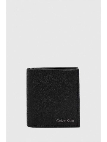 Kožená peněženka Calvin Klein černá barva K50K509998