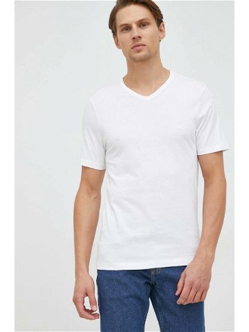 Bavlněné tričko BOSS 3-pack bílá barva 50475285