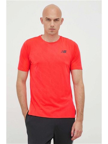 Běžecké tričko New Balance Nyc Marathon Q Speed červená barva