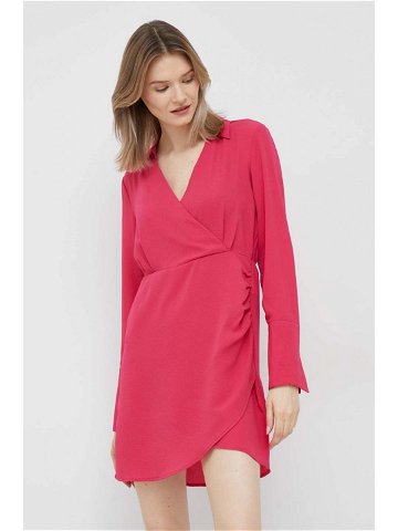 Šaty Vero Moda růžová barva mini
