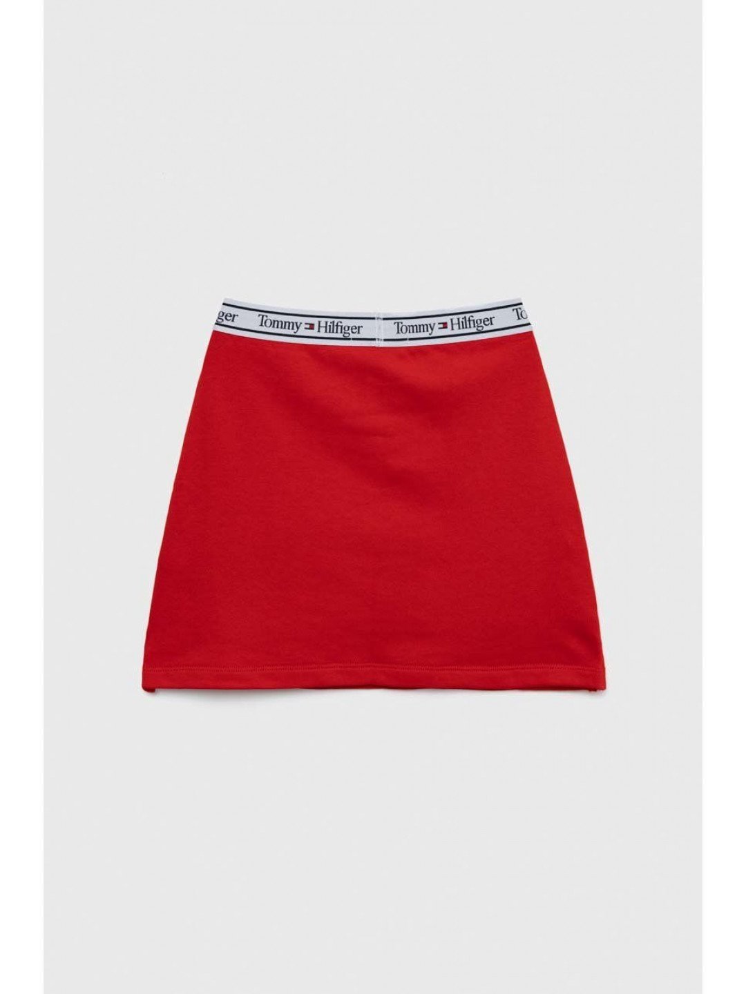 Dětská sukně Tommy Hilfiger červená barva mini