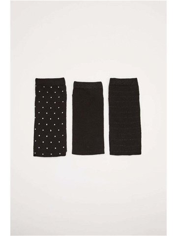 Ponožky women secret Winter 3-pack dámské černá barva