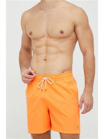 Plavkové šortky Polo Ralph Lauren oranžová barva 710829851