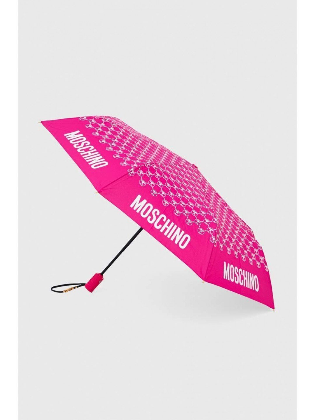 Deštník Moschino růžová barva 8936 OPENCLOSEA