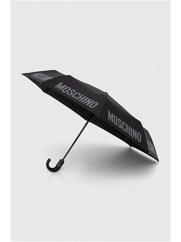 Deštník Moschino černá barva 8064