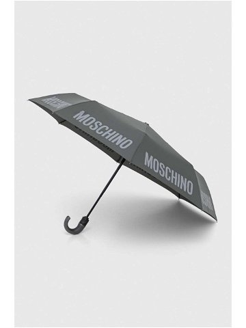 Deštník Moschino šedá barva 8064