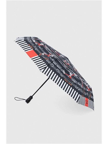 Deštník Moschino černá barva 7991