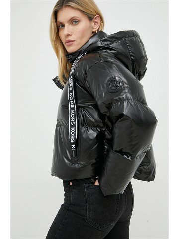 Péřová bunda MICHAEL Michael Kors dámská černá barva zimní oversize