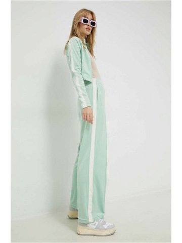 Tepláky Juicy Couture dámské zelená barva s aplikací